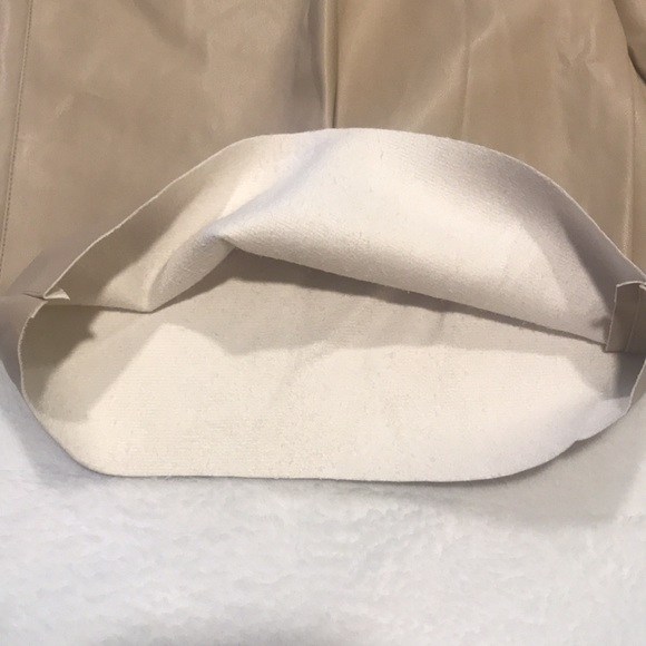 Dressed In LALA “Excuse Me Vegan Leather Shorts in Vanilla” High Rise Bermuda S - Picture 12 of 16